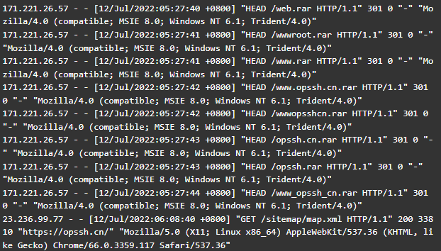  通过 Nginx 规则防止服务器被恶意扫描下载