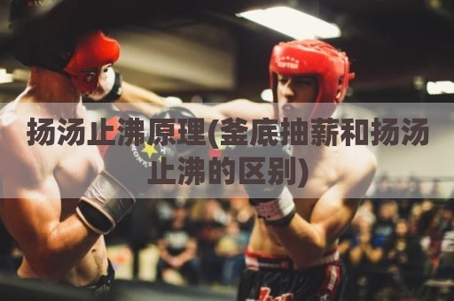 扬汤止沸原理(釜底抽薪和扬汤止沸的区别)