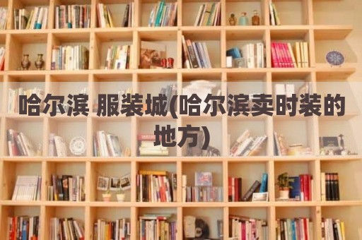 哈尔滨 服装城(哈尔滨卖时装的地方)