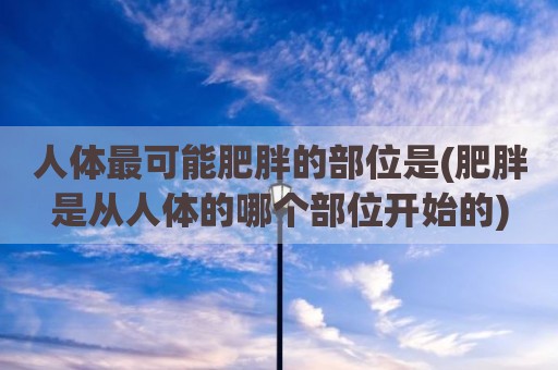 人体最可能肥胖的部位是(肥胖是从人体的哪个部位开始的)