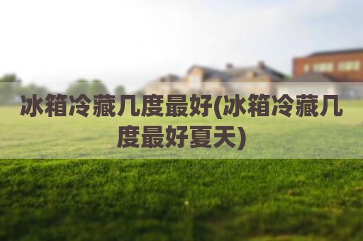冰箱冷藏几度最好(冰箱冷藏几度最好夏天)