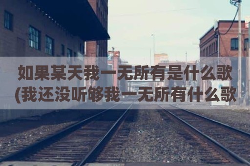 如果某天我一无所有是什么歌(我还没听够我一无所有什么歌)