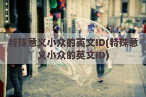 特殊意义小众的英文ID(特殊意义小众的英文ID)