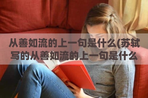从善如流的上一句是什么(苏轼写的从善如流的上一句是什么)