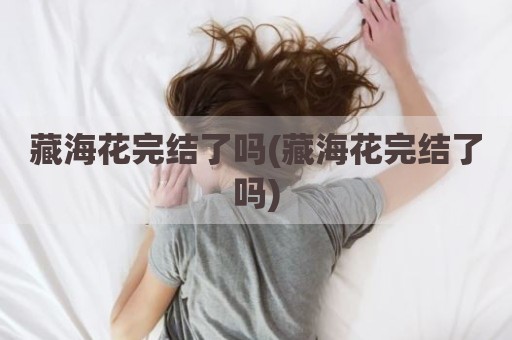 藏海花完结了吗(藏海花完结了吗)