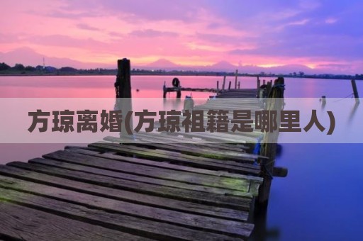 方琼离婚(方琼祖籍是哪里人)