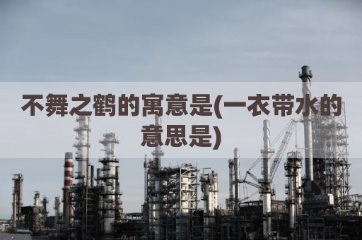 不舞之鹤的寓意是(一衣带水的意思是)