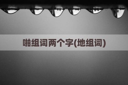 啪组词两个字(地组词)