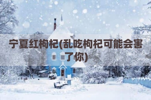 宁夏红枸杞(乱吃枸杞可能会害了你)