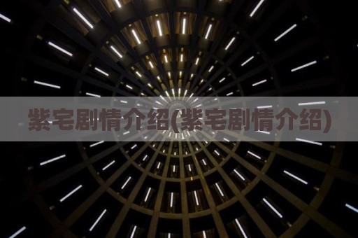 紫宅剧情介绍(紫宅剧情介绍)