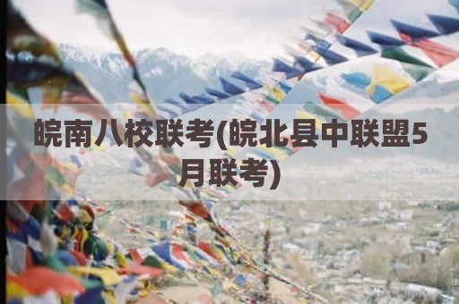 皖南八校联考(皖北县中联盟5月联考)