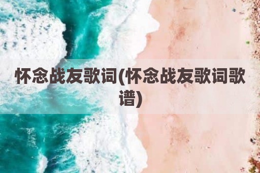 怀念战友歌词(怀念战友歌词歌谱)