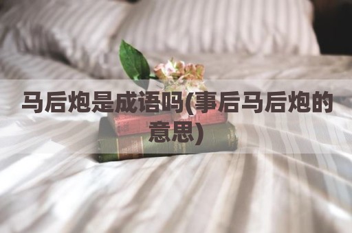 马后炮是成语吗(事后马后炮的意思)