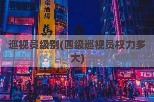 巡视员级别(四级巡视员权力多大)