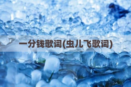 一分钱歌词(虫儿飞歌词)