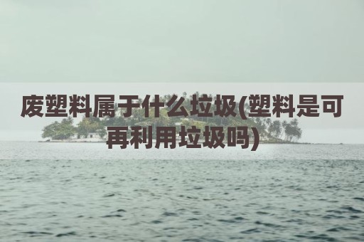 废塑料属于什么垃圾(塑料是可再利用垃圾吗)