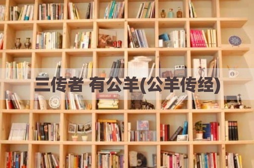 三传者 有公羊(公羊传经)