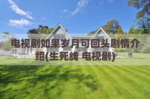 电视剧如果岁月可回头剧情介绍(生死线 电视剧)