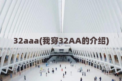 32aaa(我穿32AA的介绍)