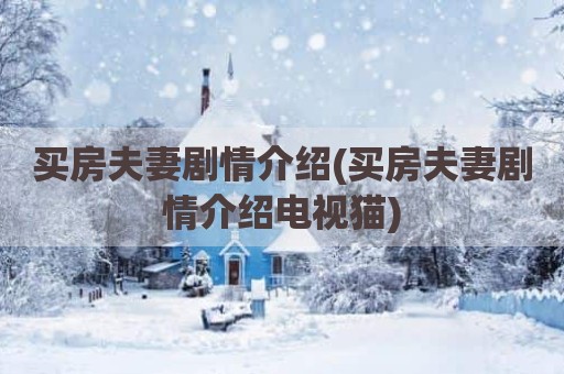 买房夫妻剧情介绍(买房夫妻剧情介绍电视猫)