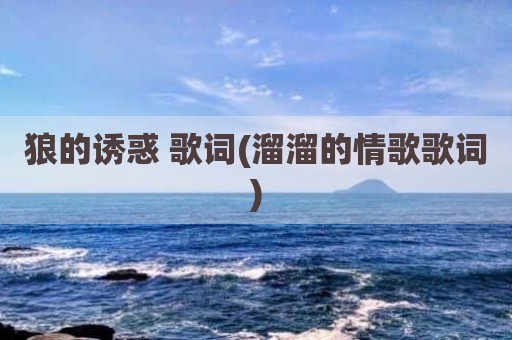 狼的诱惑 歌词(溜溜的情歌歌词)