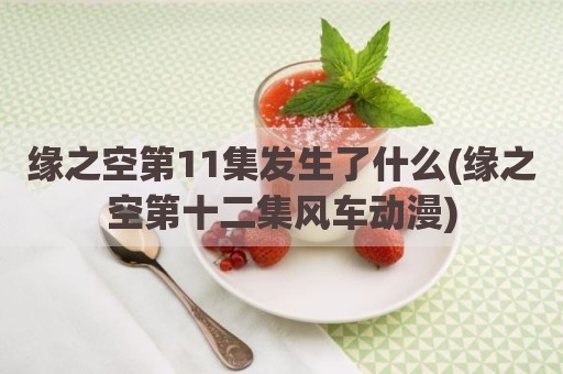 缘之空第11集发生了什么(缘之空第十二集风车动漫)