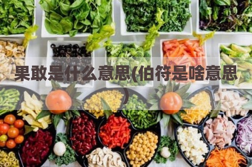 果敢是什么意思(伯符是啥意思)