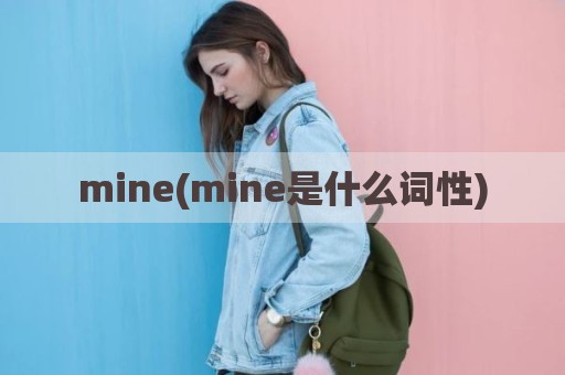 mine(mine是什么词性)