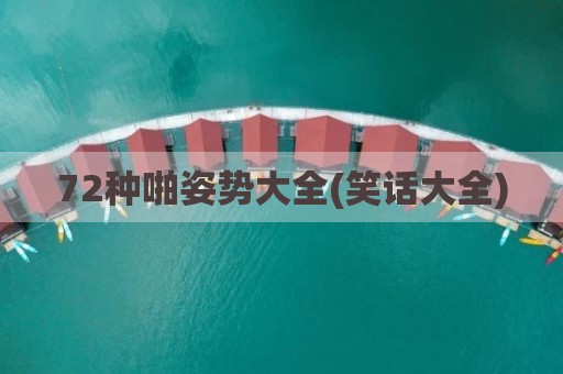 72种啪姿势大全(笑话大全)