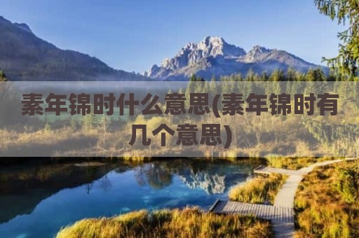 素年锦时什么意思(素年锦时有几个意思)