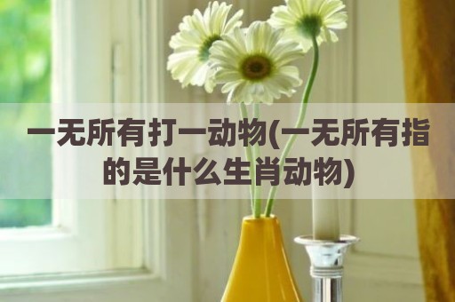 一无所有打一动物(一无所有指的是什么生肖动物)
