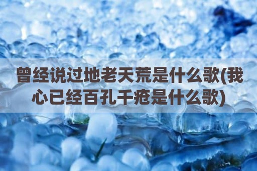 曾经说过地老天荒是什么歌(我心已经百孔千疮是什么歌)