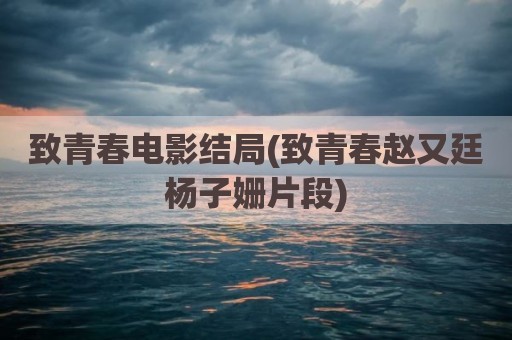 致青春电影结局(致青春赵又廷杨子姗片段)