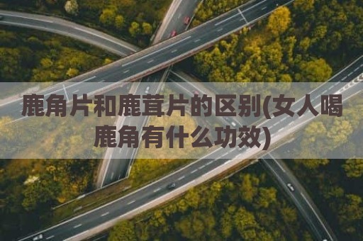 鹿角片和鹿茸片的区别(女人喝鹿角有什么功效)