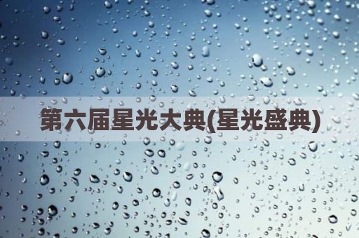 第六届星光大典(星光盛典)