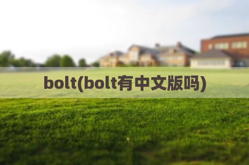 bolt(bolt有中文版吗)