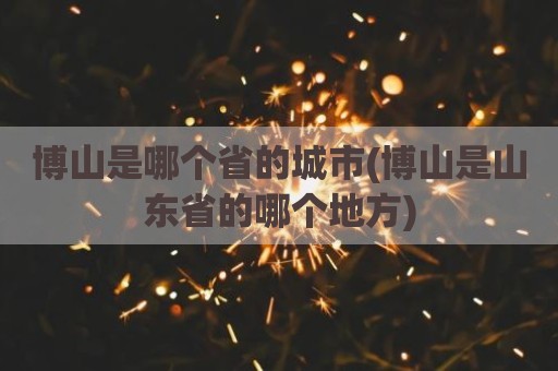 博山是哪个省的城市(博山是山东省的哪个地方)