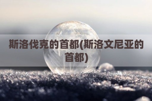 斯洛伐克的首都(斯洛文尼亚的首都)