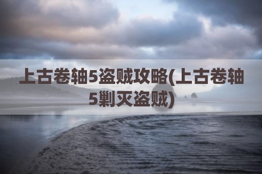上古卷轴5盗贼攻略(上古卷轴5剿灭盗贼)