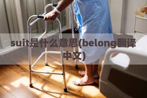 suit是什么意思(belong翻译中文)
