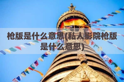 枪版是什么意思(私人影院枪版是什么意思)