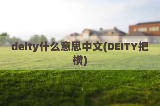 deity什么意思中文(DEITY把横)