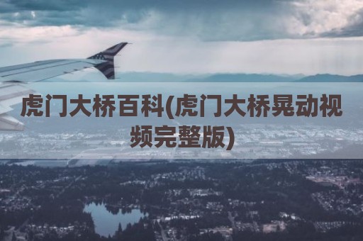 虎门大桥百科(虎门大桥晃动视频完整版)