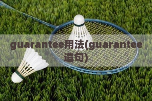 guarantee用法(guarantee造句)