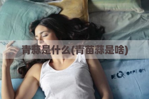 青蒜是什么(青苗蒜是啥)