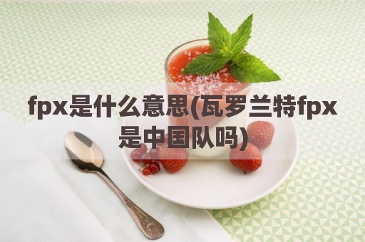 fpx是什么意思(瓦罗兰特fpx是中国队吗)
