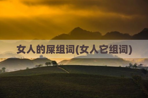 女人的屎组词(女人它组词)