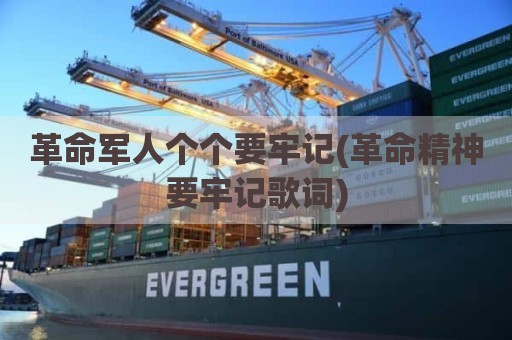 革命军人个个要牢记(革命精神要牢记歌词)
