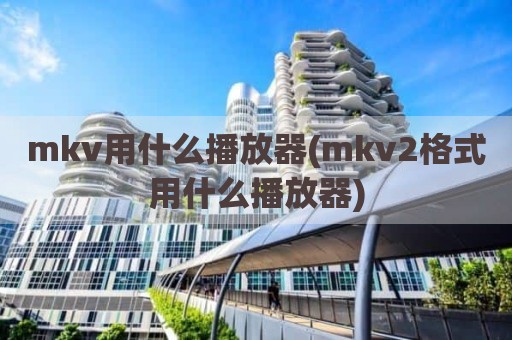 mkv用什么播放器(mkv2格式用什么播放器)