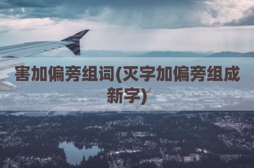 害加偏旁组词(灭字加偏旁组成新字)